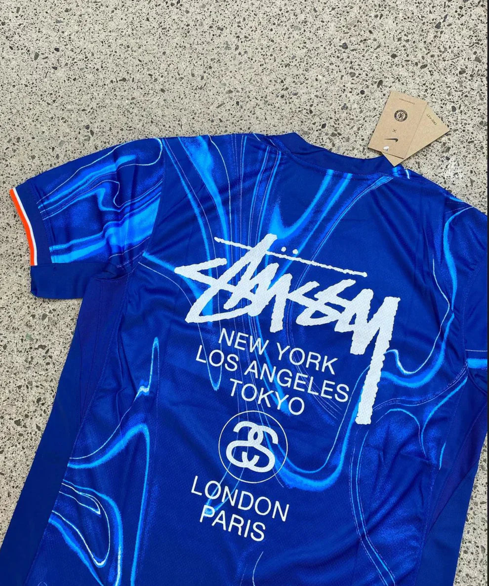 STUSSY X "CHELSEA" JERSEY - BLUE (Editie 2024/25)