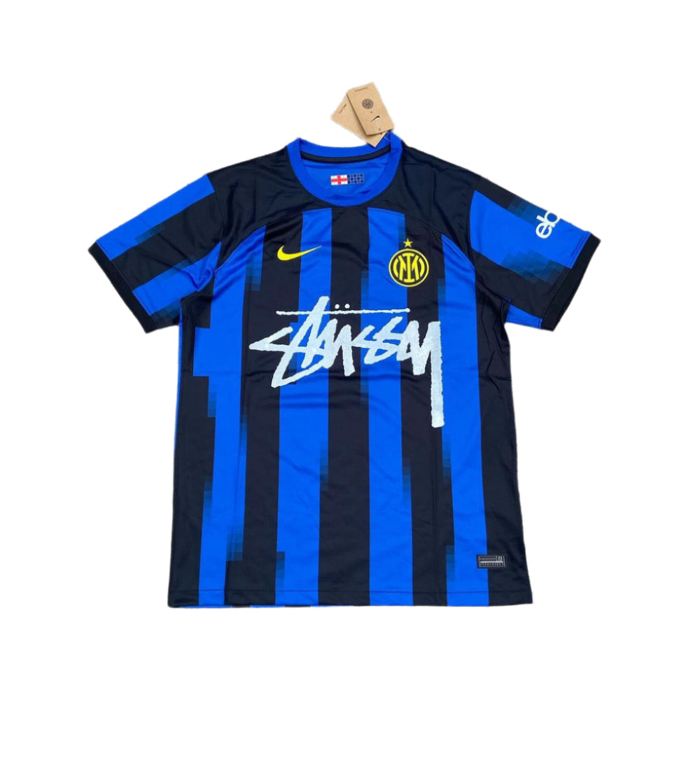 STUSSY X "INTER" SWEATER - BLUE/BLACK